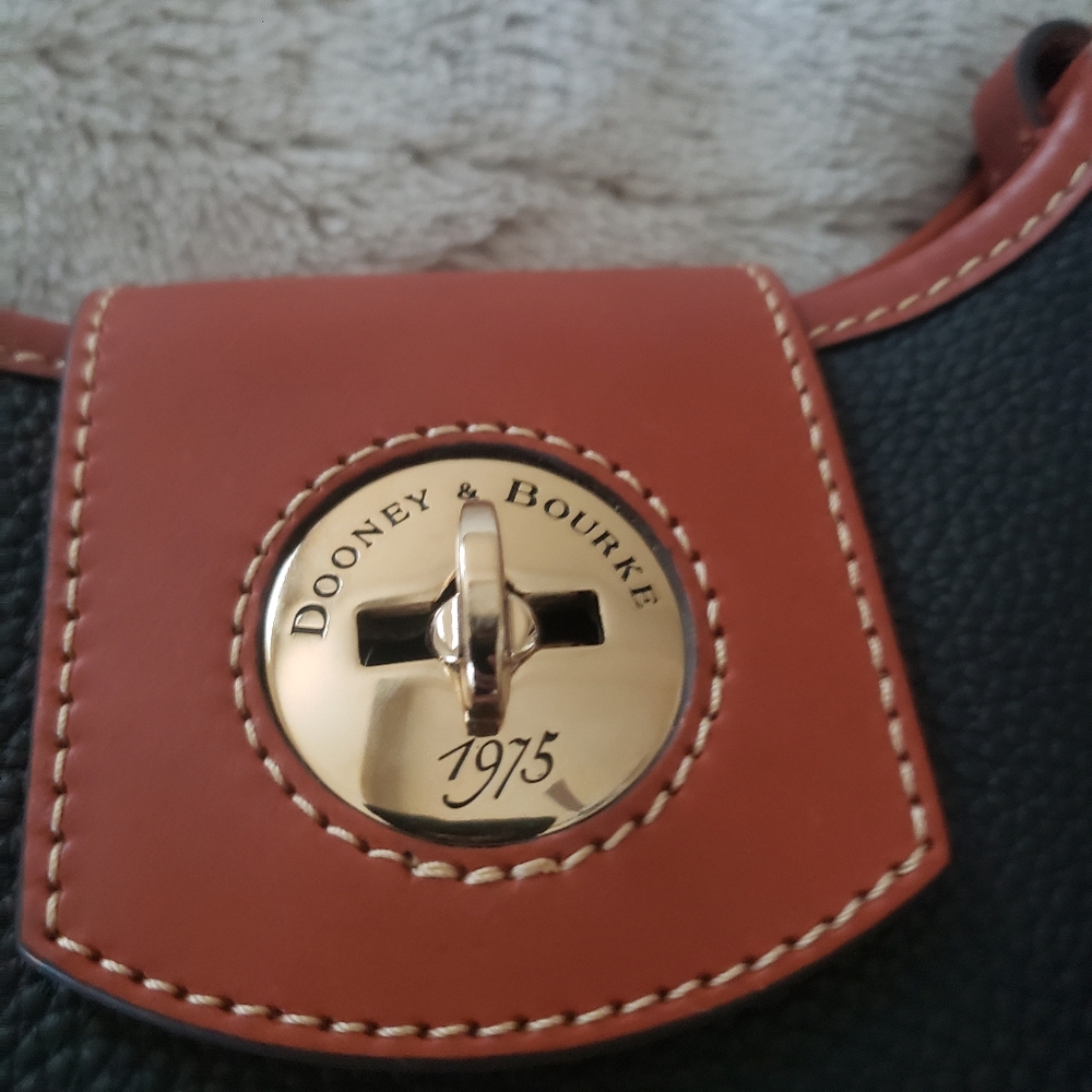Dooney & Bourke Black and Brown Crossbody Bag - Picture 6 of 10